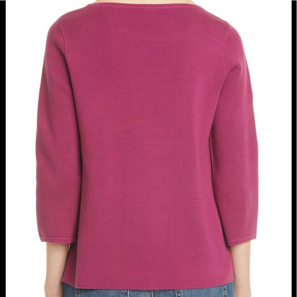 Eileen Fisher Silk OrganicCotton Interlock Sweater - Picture 2 of 10